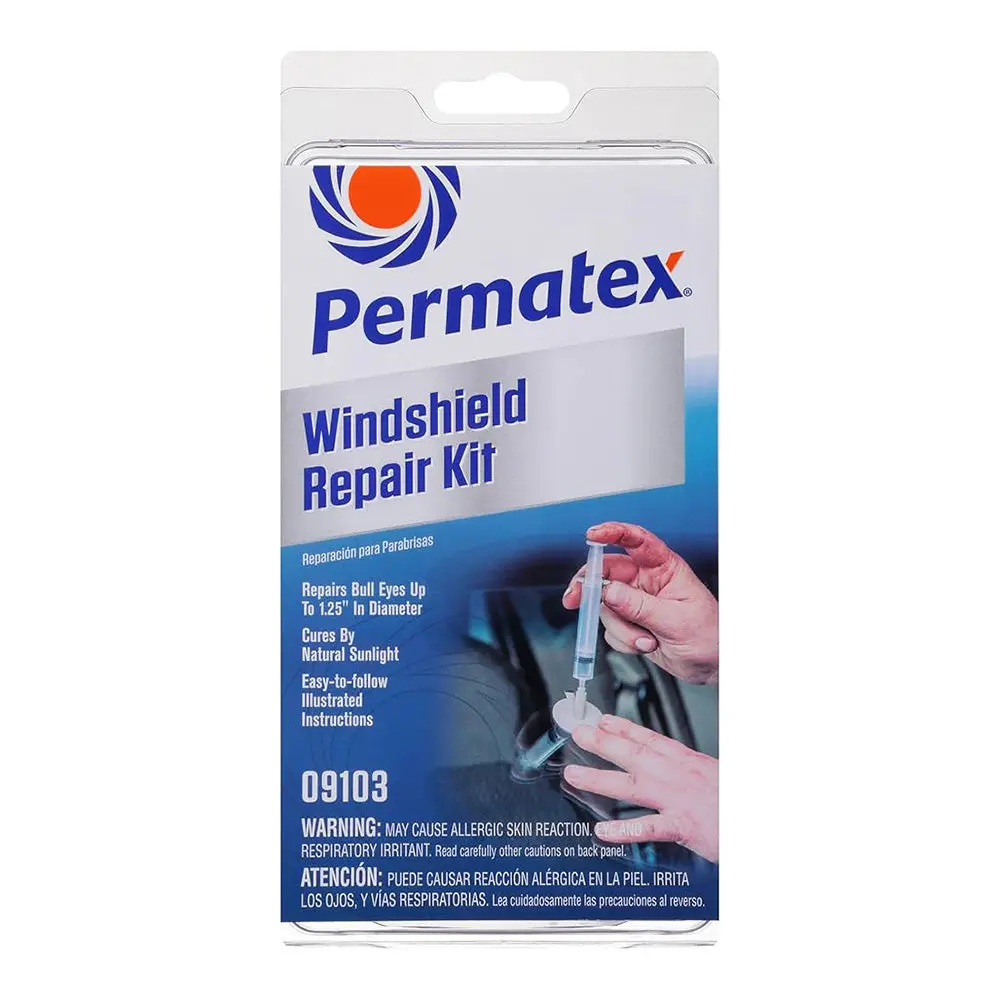 Permatex Windshield Glass Repair Kit Diy 1 1/4" Bullseyes Px09103 1