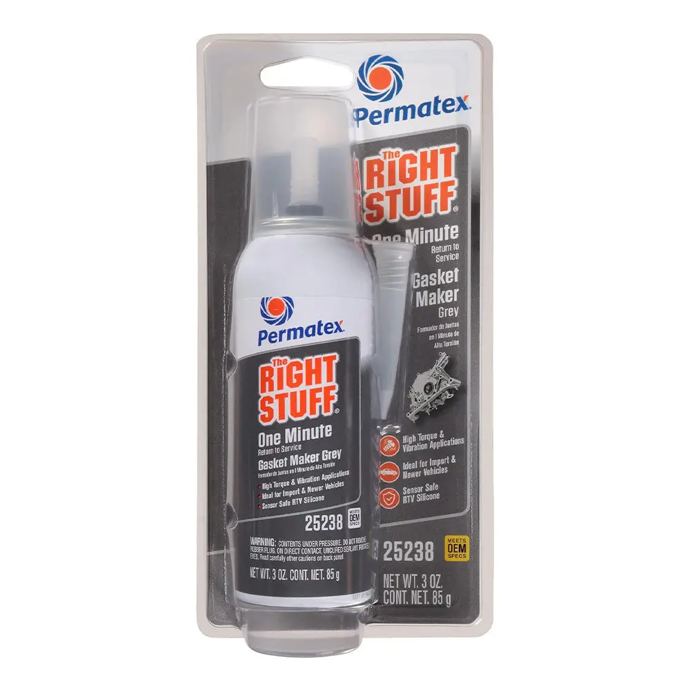 Permatex The Right Stuff 1 Minute Gasket Maker Grey 85G Aerosol Px25238 1