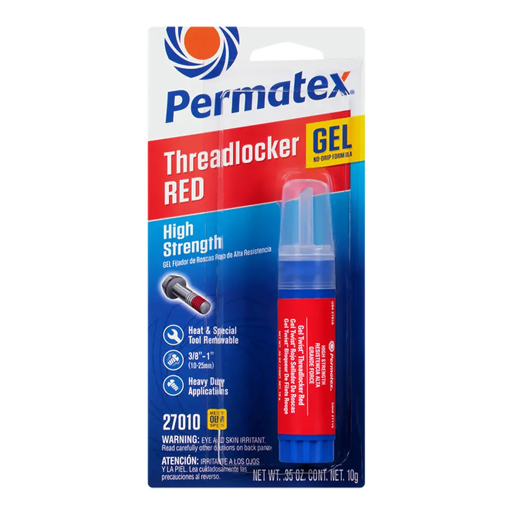 Permatex High Strength Thread Locker Red 10G Gel Px27010 1