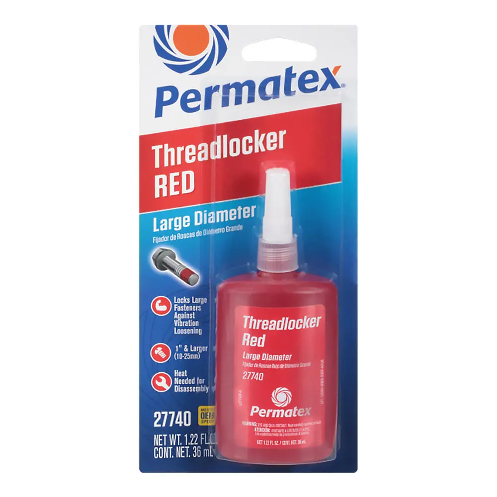 Permatex Large Diameter High Strength Thread Locker Red 36Ml Px27740 1