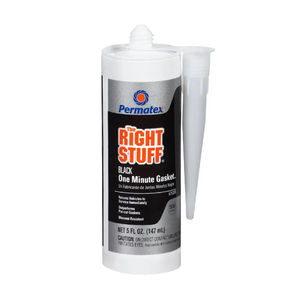 Permatex The Right Stuff Black 1 Minute Gasket Maker 147Ml Cartridge Px29208 1