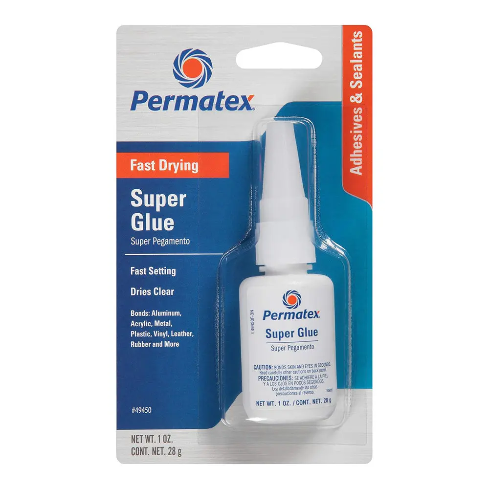 Permatex Super Glue 28G Tube Fast Drying Clear Px49450 1