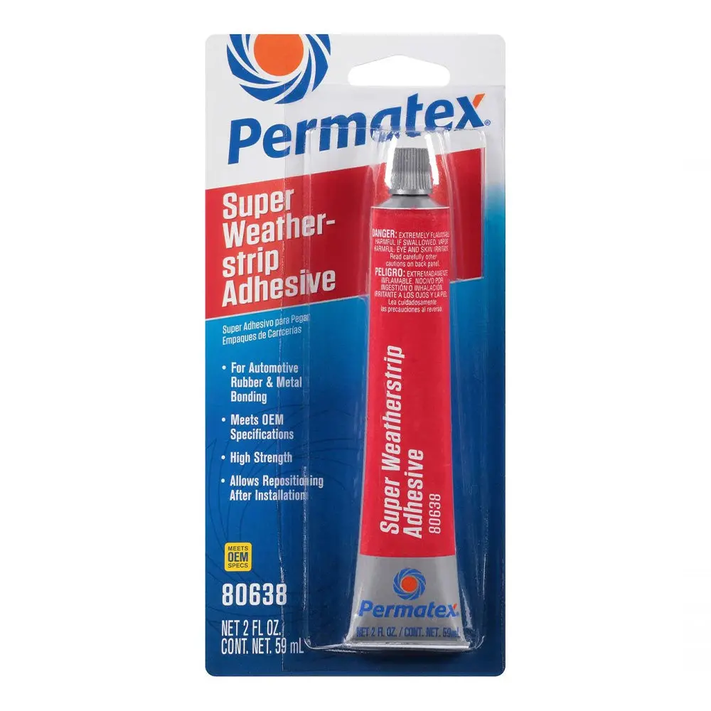 Permatex Super Weather Strip Adhesive Tube 59Ml Yellow Px80638 1