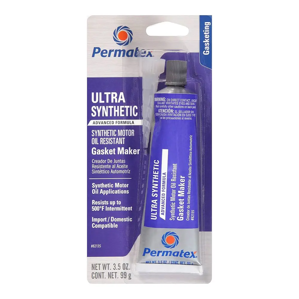 Permatex Ultra Synthetic Gasket Maker 99G Motor Oil Resistant Px82135 1
