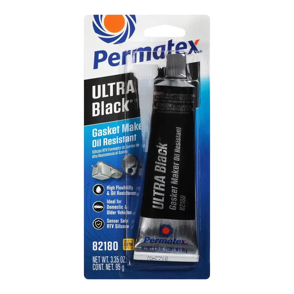 Permatex Ultra Black Max Oil Resistance Rtv Silicone Gasket Maker Tube 95G Px82180 1