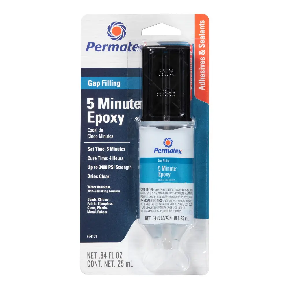 Permatex 2 Part Component Clear Epoxy Adhesive Filler 25Ml Syringe Px84101 1