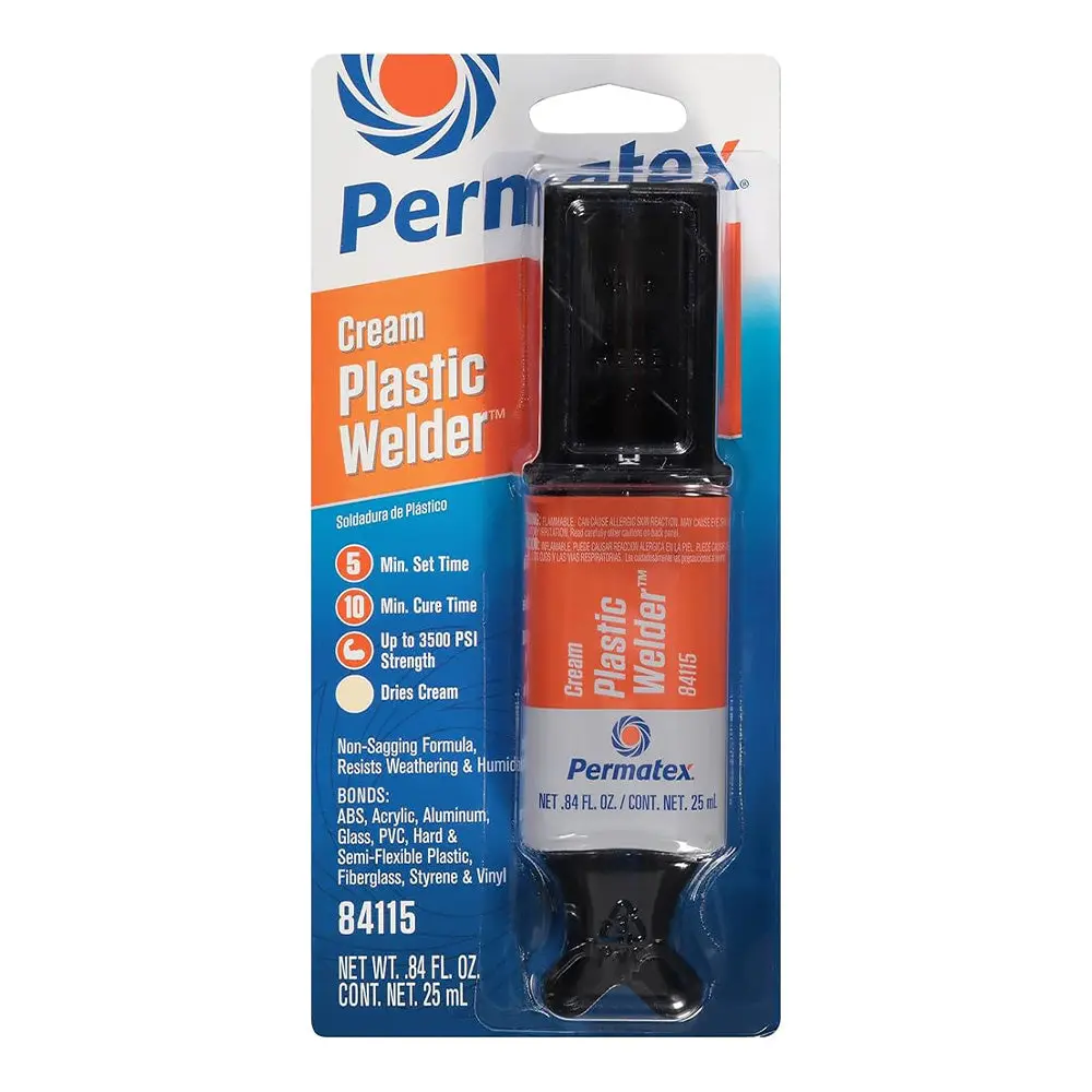 Permatex Weather Resistant Plastic Weld Epoxy 2 Part Syringe 25Ml Px84115 1