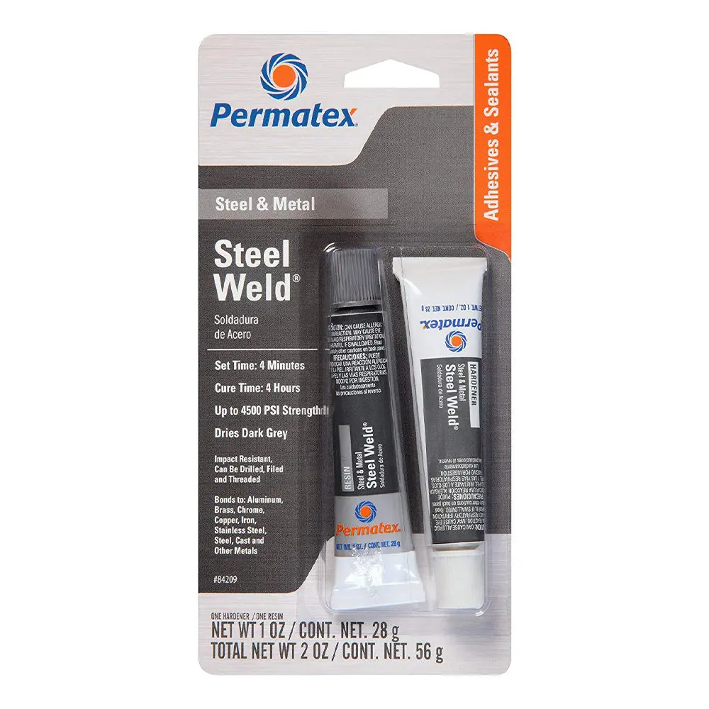 Permatex Steel Weld Epoxy Adhesive Filler Tube 2 X 28G Px84209 1