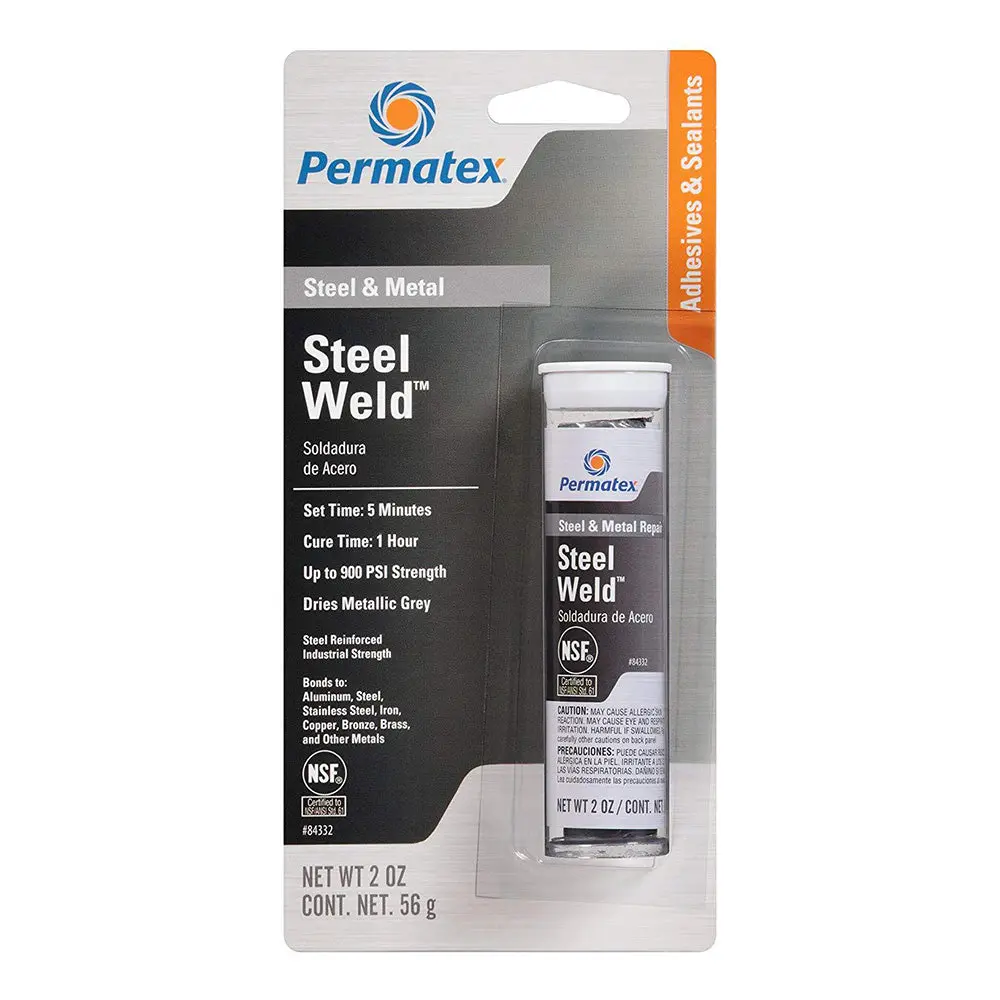 Permatex Steel Weld 2 Part Epoxy Putty 56G Tube Px84332 1