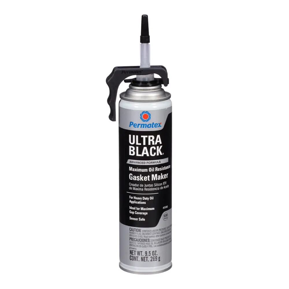 Permatex Ultra Black Max Oil Resistant Gasker Maker Power Can 269G Px85080 1