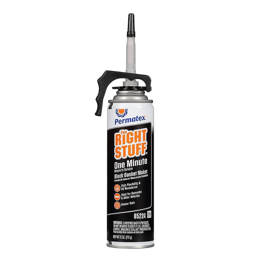 Permatex The Right Stuff Black 1 Minute Gasket Maker Power Can 212G Px85224 1