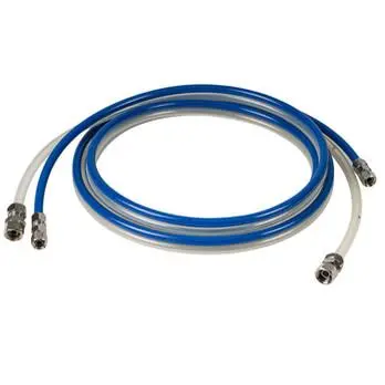 Twin Line Pressure Pot Set 2 Metres 8Mm & 6Mm Non Reinforced With Fittings Air Fluid 1