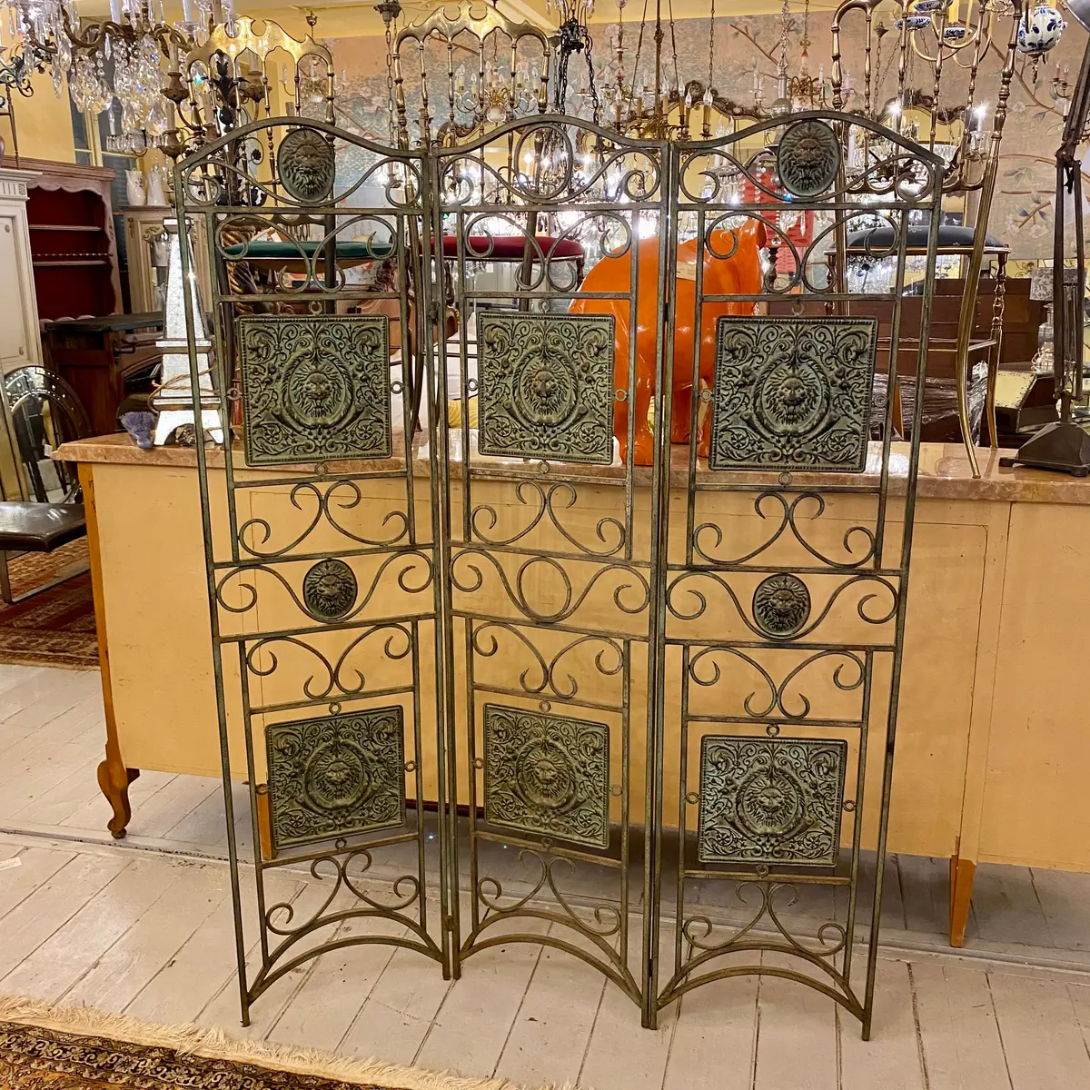 Antique Wrought Iron Room Divider - Sold 1