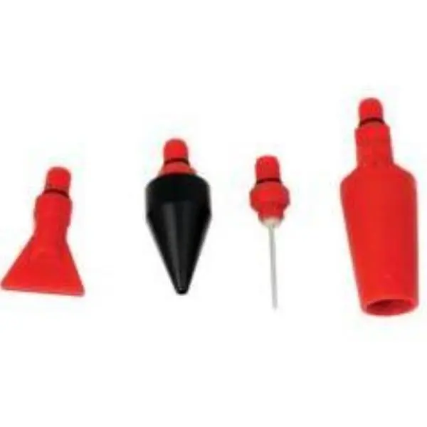 Workquip 4 Pcs Screw Type Nozzle Set For Air Blow Duster Gun 20409A 1