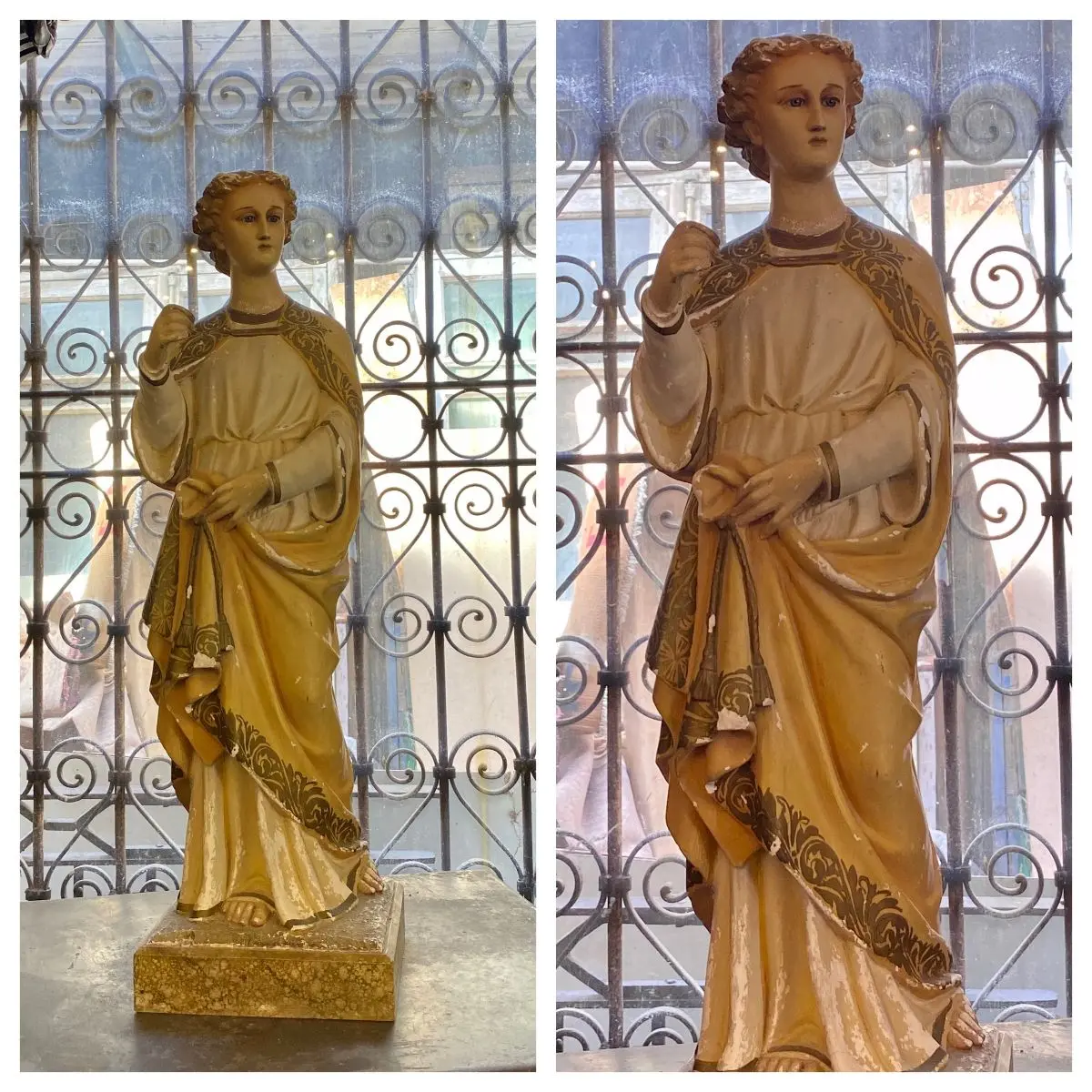 Antique Religious Icon Statue 1