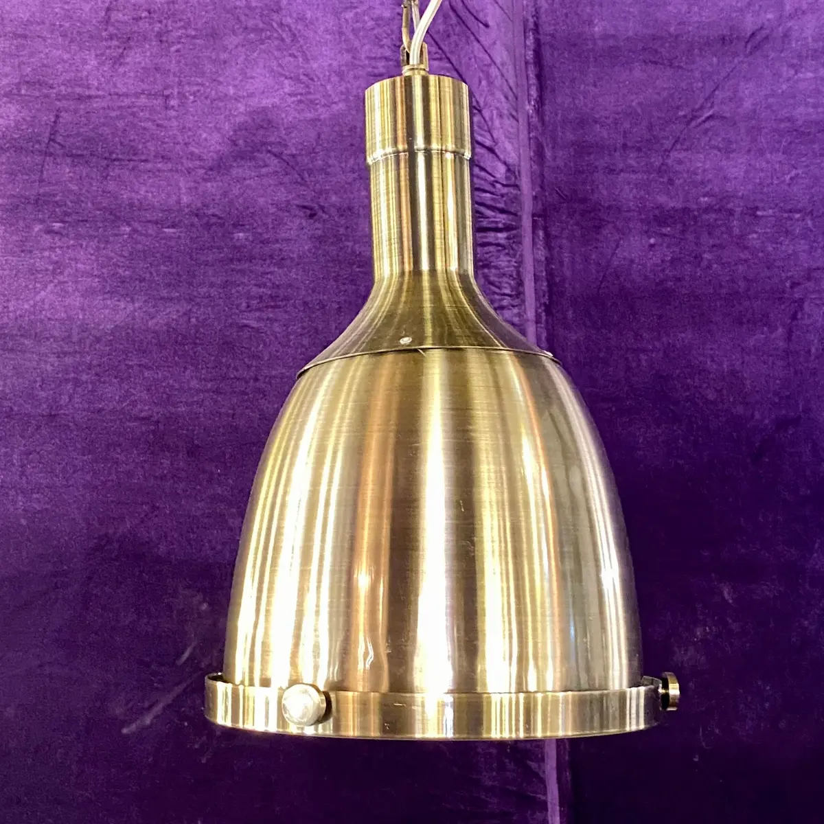 Aged Brass Nautical Style Pendant 1