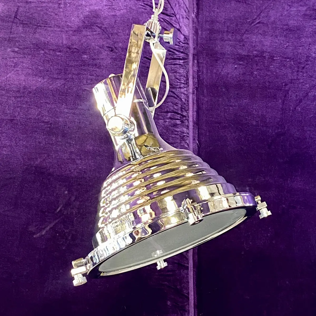 Polished Chrome Nautical Pendant - Sold 1