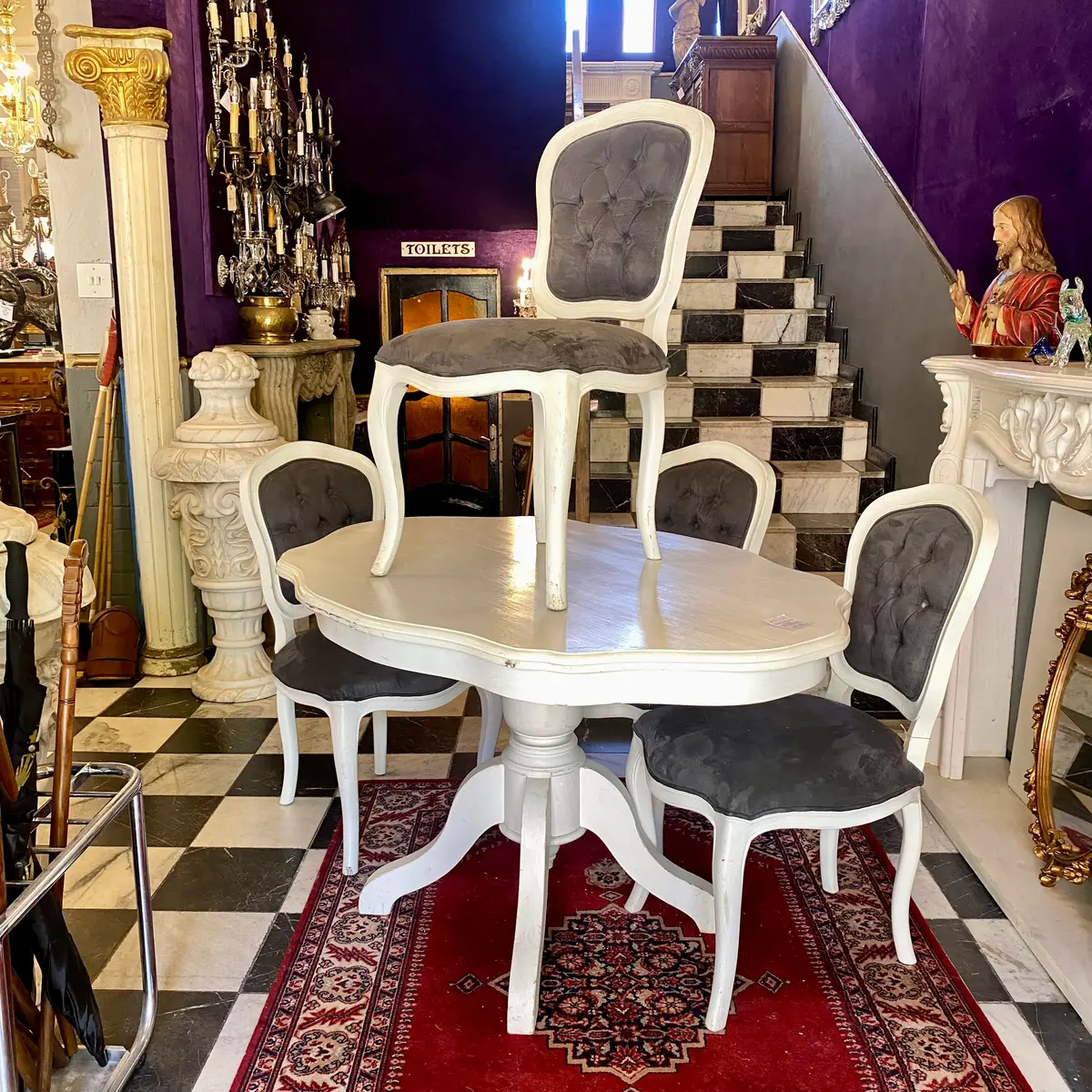 French Style Table And Chairs - Sold 1
