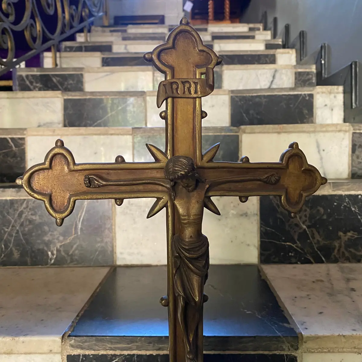 Brass Standing Crucifix - Sold 1