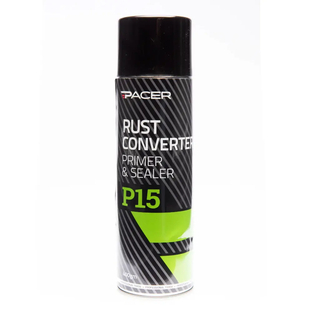 Pacer P15 Rust Converter & Primer 400Gm Aerosol Waterbased Non Toxic 1