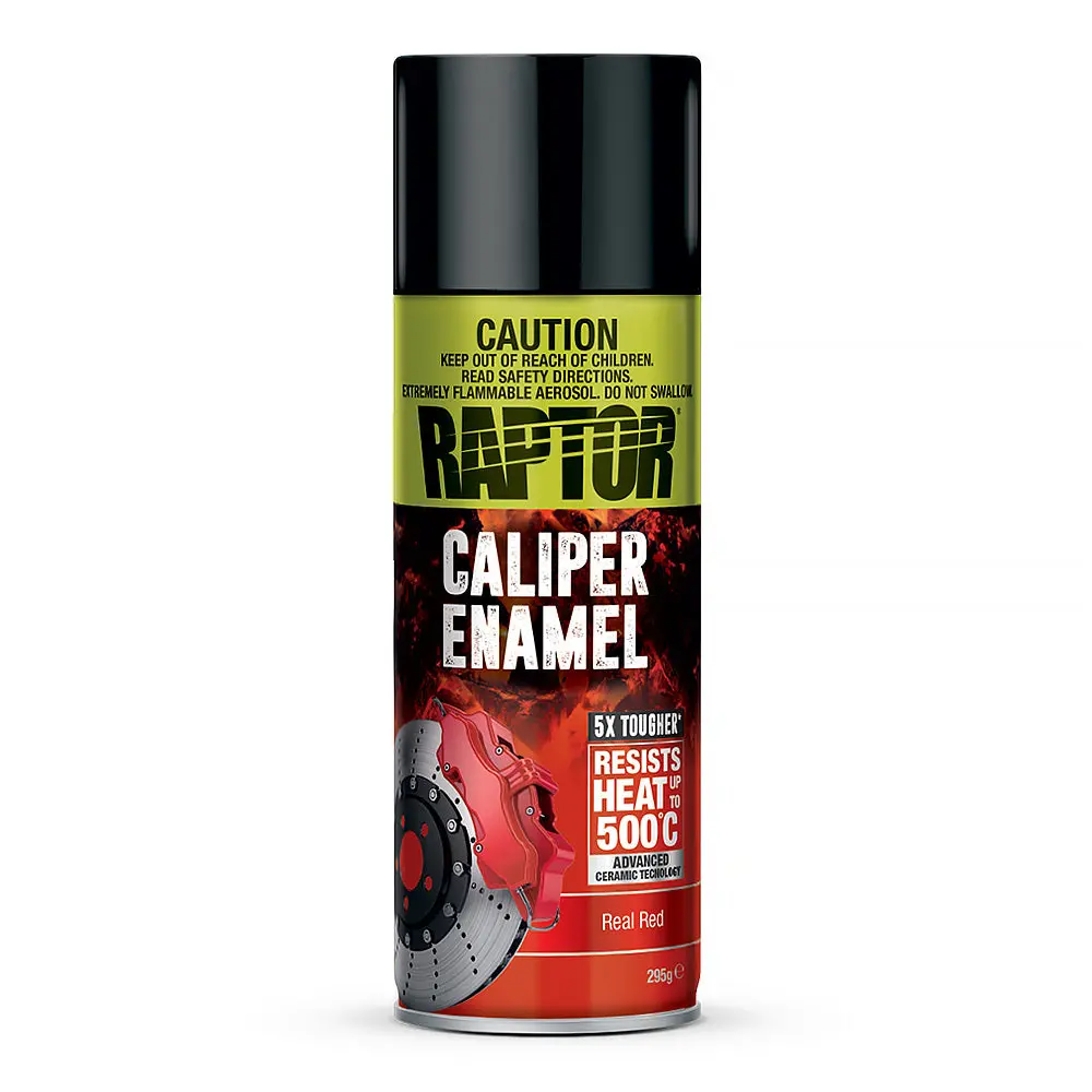 U-Pol Raptor High Temp Brake Caliper Enamel Spray Paint Aerosol 295G Real Red 1