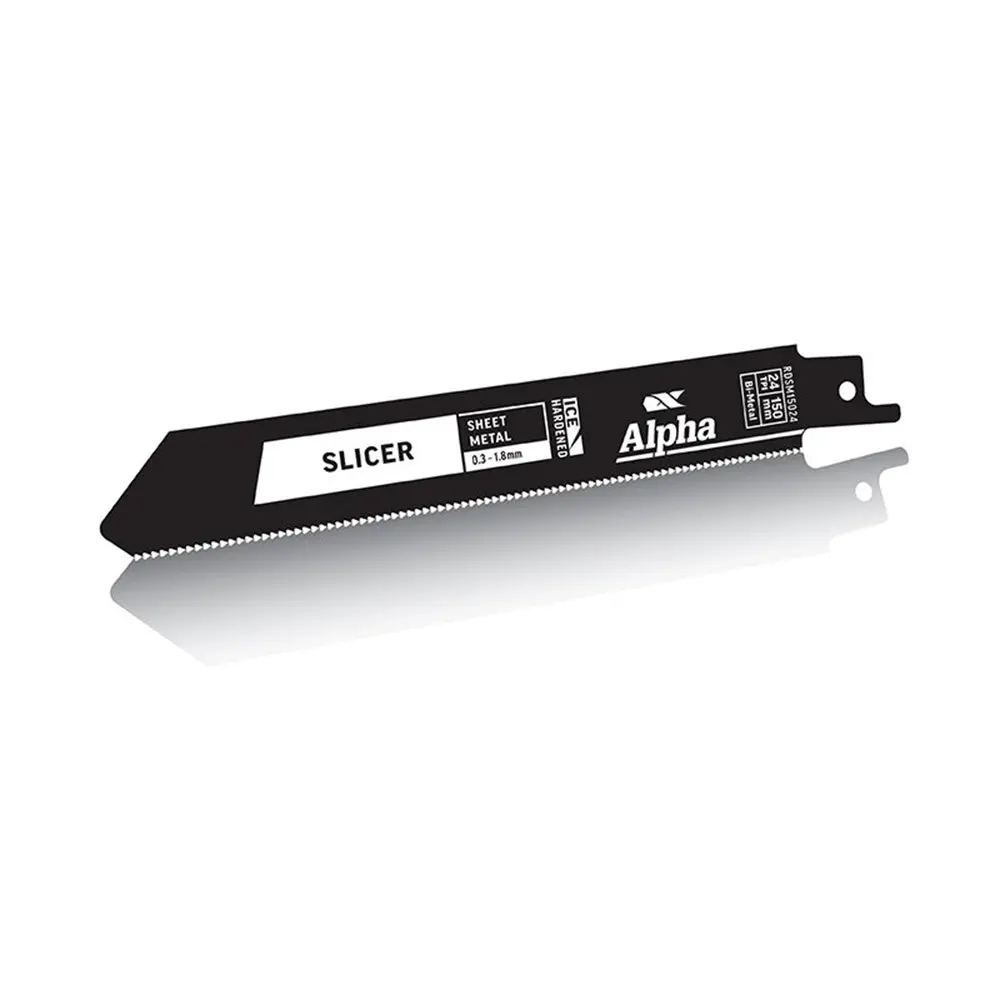 Alpha 24 Tpi 150Mm Slicer Metal Reciprocating Blade 5 Pack 1