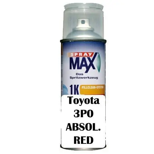 Automotive Touch Up Spray Can For Toyota 3P0 Absolutely Red Colour 1