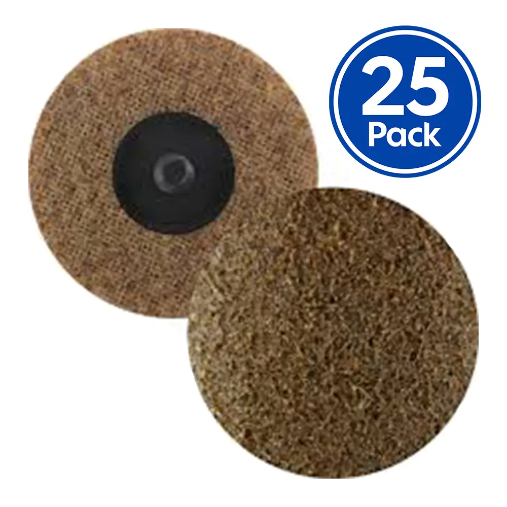 Bibielle Surface Conditioning Disc 76Mm (3 Inch) Coarse Brown Roloc X 25 Pack 1