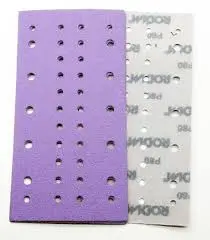 Rodim Multi-Hole Velcro Half Abrasive Sanding Sheet P320 Bx100 115Mm X 230Mm 1