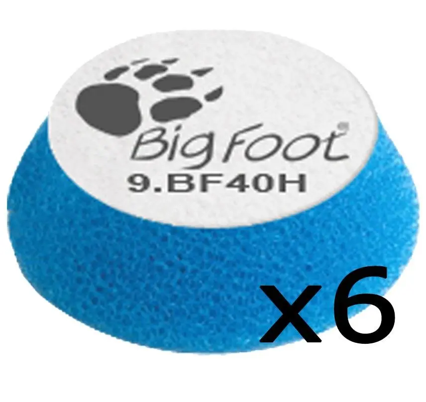 Rupes Ibrid Nano Bigfoot Blue Coarse 30/40Mm Foam Polishing Pad 9.Bf40h 6 Pack 1