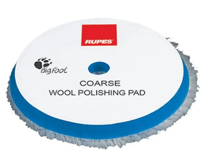 Rupes Bigfoot 100Mm Coarse Blue Wool Polishing Pad 9.Bw100h 1