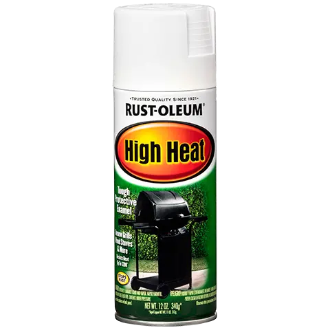 Rustoleum High Heat Satin White 340G 12Oz 1