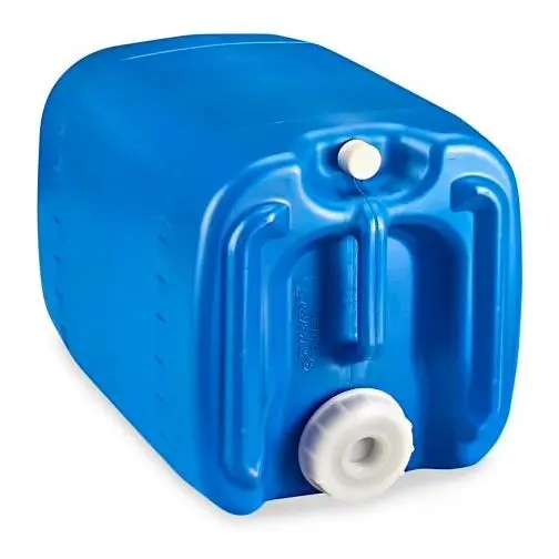 Jerrican, Rectangular, 5 Gallon, Blue 1