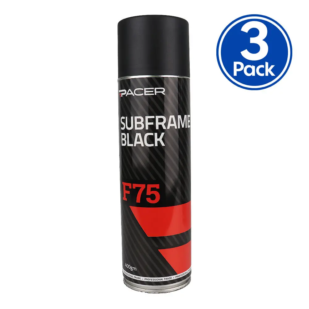 Pacer F75 Subframe Black 400Gm Aerosol Chassis Protective Paint X3 1