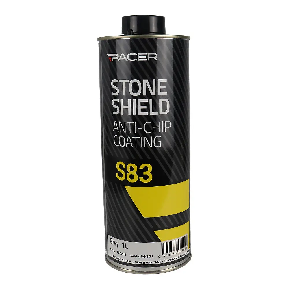 Pacer S83 Stone Shield Grey 1L Protective Automotive Coating Anti-Chip 1