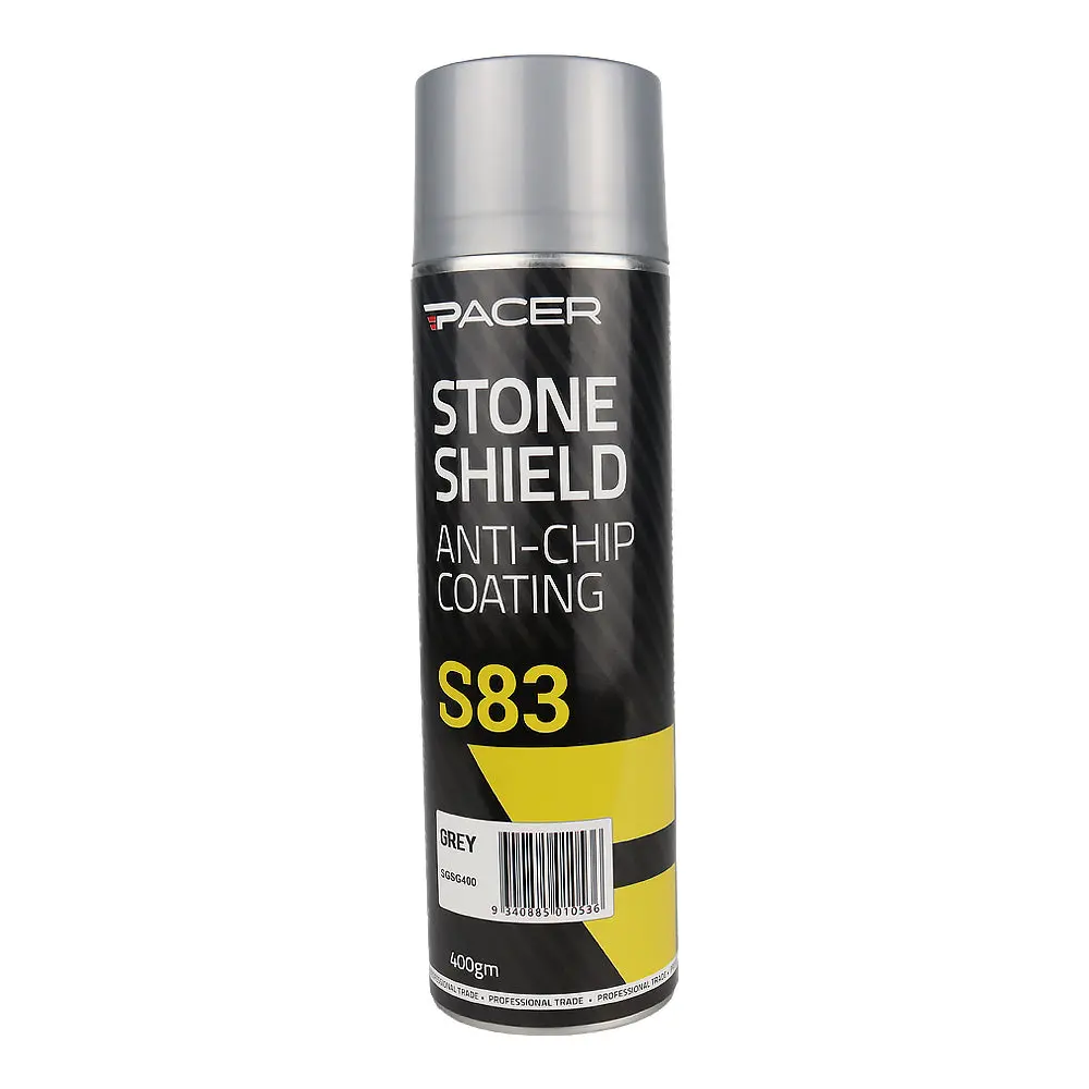 Pacer Stone Shield S83 Grey 400Gm Aerosol Protective Coating Underbody Spray 1