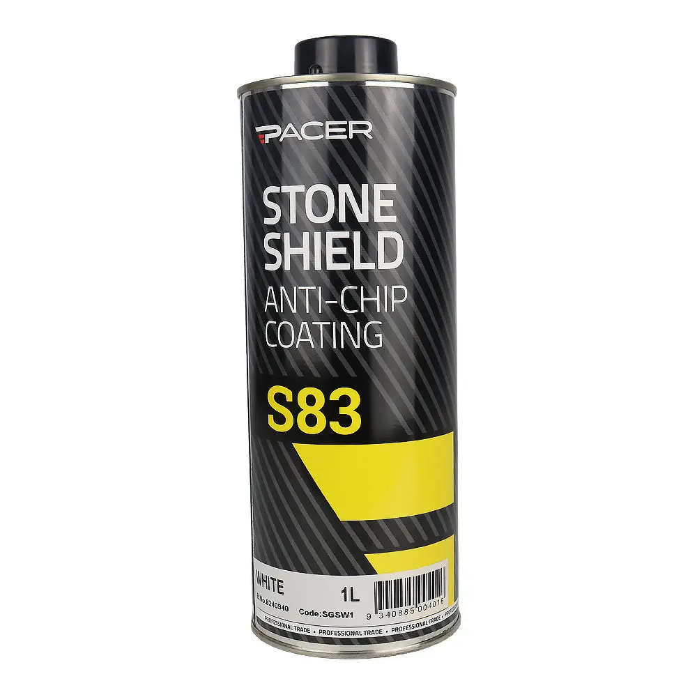 Pacer S83 Stone Shield White 1L Protective Automotive Coating Anti-Chip 1
