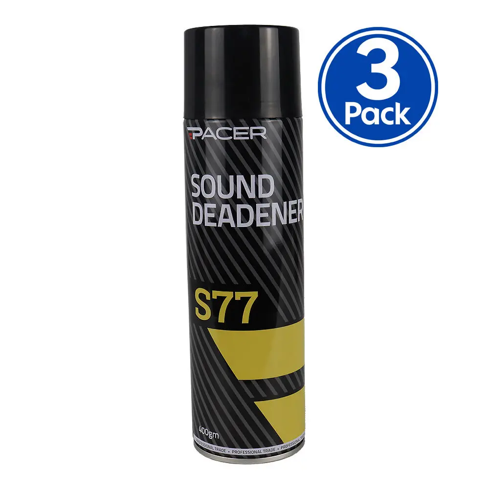 Pacer S77 Sound Deadener 400Gm Bitumen Underbody Spray Noise & Corrosion X3 1