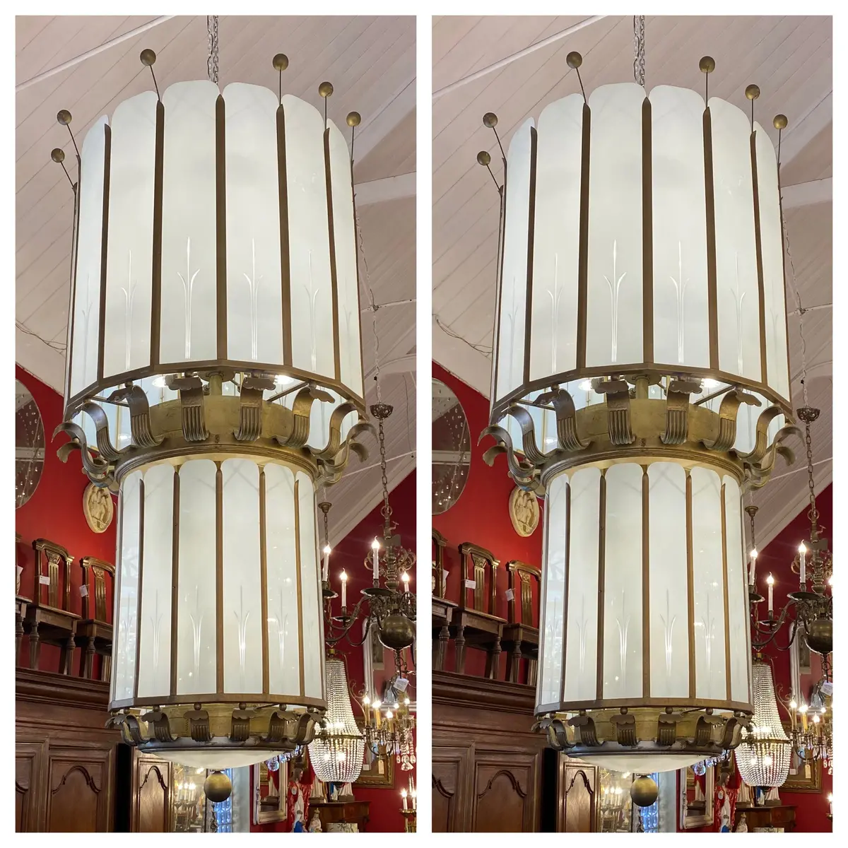 Amazing!! Pair Art Deco Theatre Lights - Sold 1