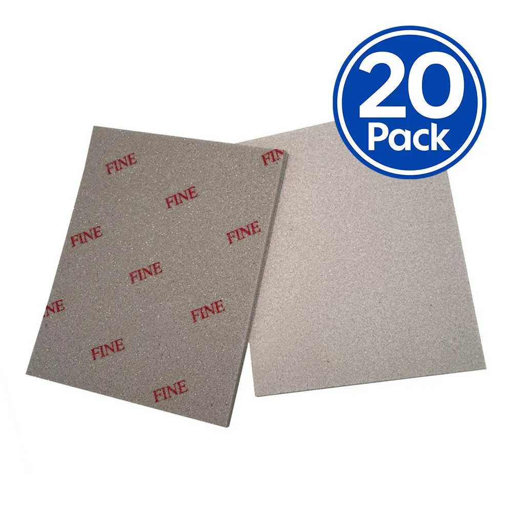Abrasiflex Abrasive Flexible Sanding Sponge Block Fine 320 - 400 Grit X 20 Pack 1