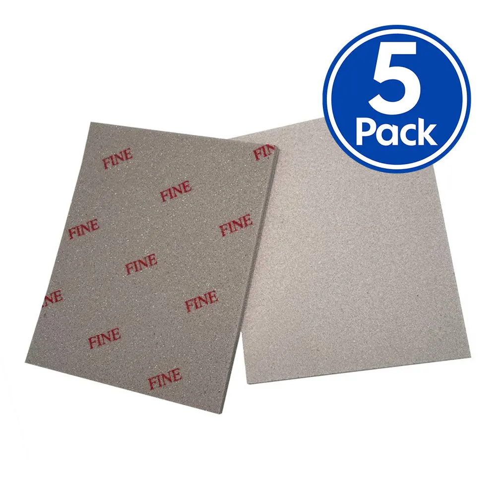 Abrasiflex Abrasive Flexible Sanding Sponge Block Fine 320 - 400 Grit X 5 Pack 1