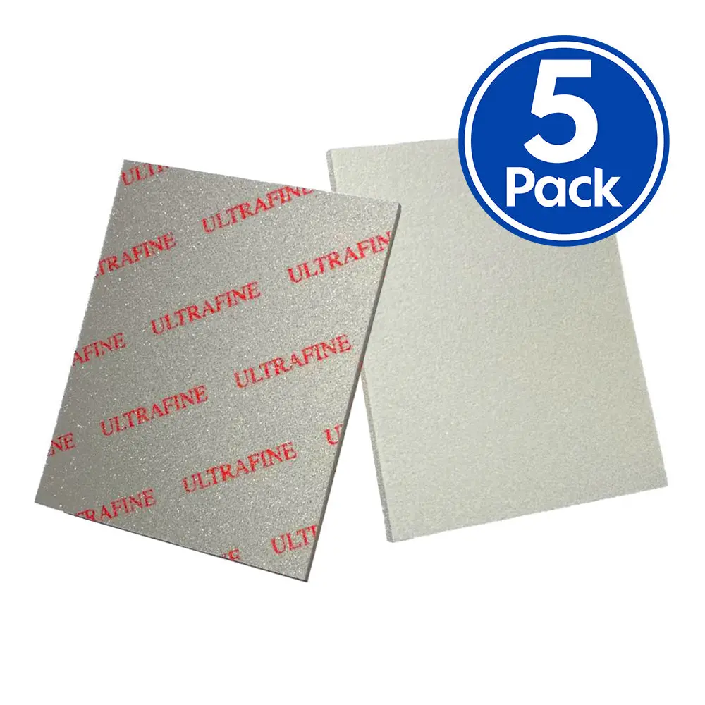 Abrasiflex Abrasive Flexible Sanding Sponge Block Ultra Fine 800 - 1000 Grit X 5 Pack 1
