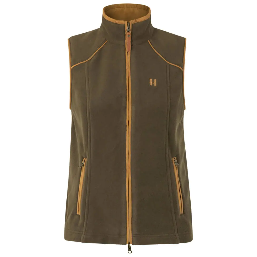 Harkila Sandhem 200 Lady Fleece Waistcoat - Willow Green Melange 1