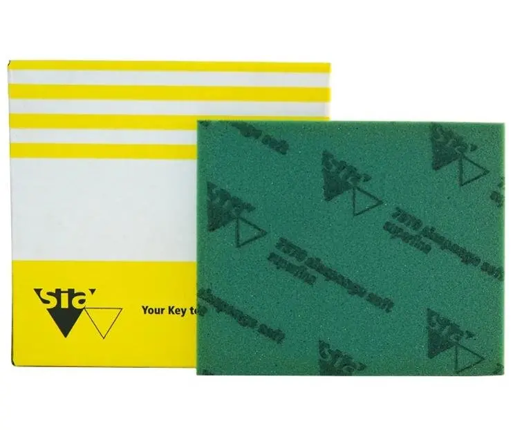 Sia Sponge Soft 7970 Green Superfine Pad 20 Pieces 140 X 115 X 5Mm 1