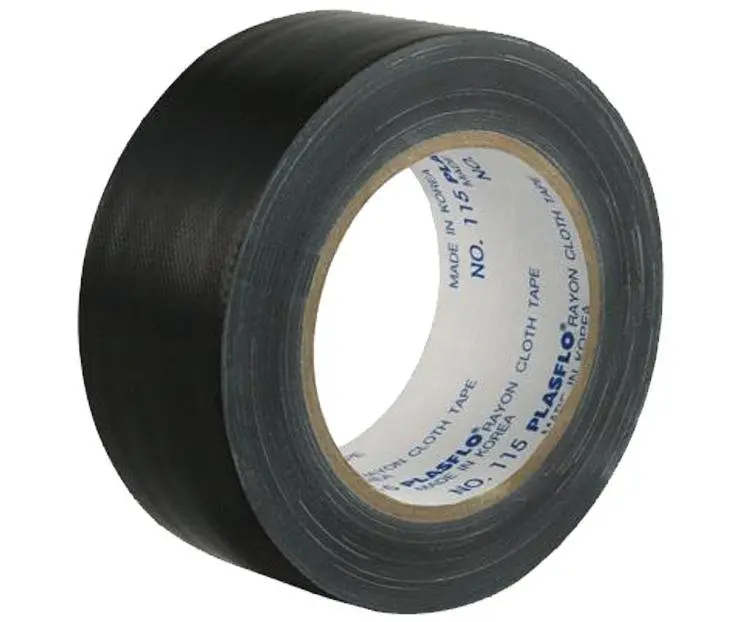 Premium Grade Black Cloth Tape 75Mm X 25M Render Duct Blast Gaffa Race 1