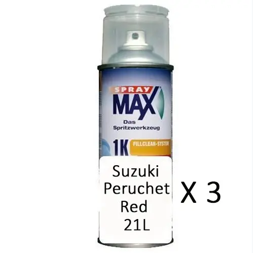 Auto Touch Up Paint Suzuki Peruchet Red 21L X 3 1