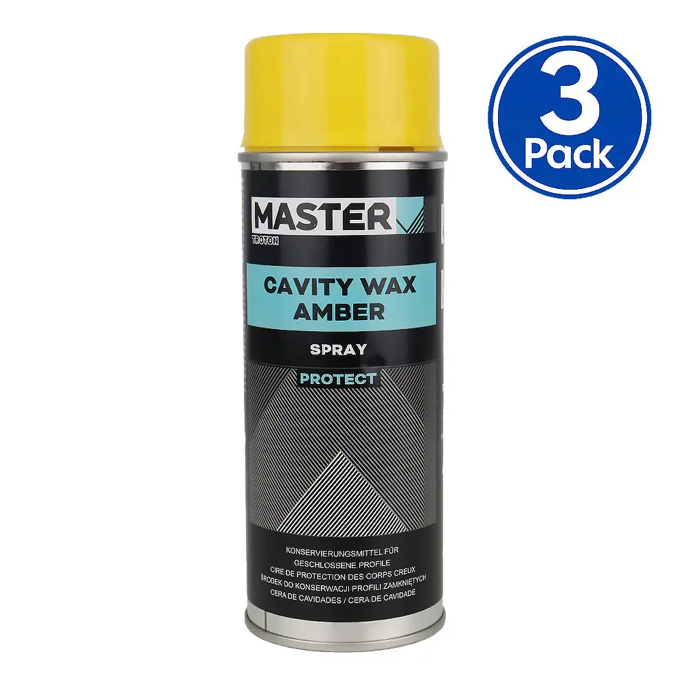 Troton Master Cavity Wax 400Ml Rust Protection Automotive Aerosol X 3 Pack 1