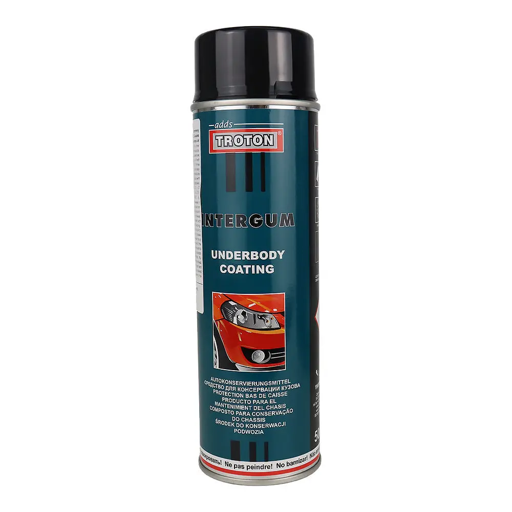 Troton Intergum Aerosol Black 500Ml Rubberised Car Protective Coating 1