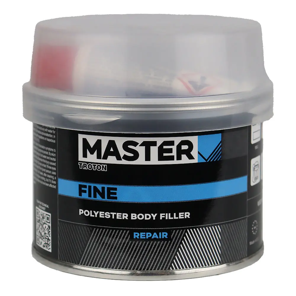 Troton Master Fine Filler 250Gm & Hardener Flexible Polyester Putty Repair 1
