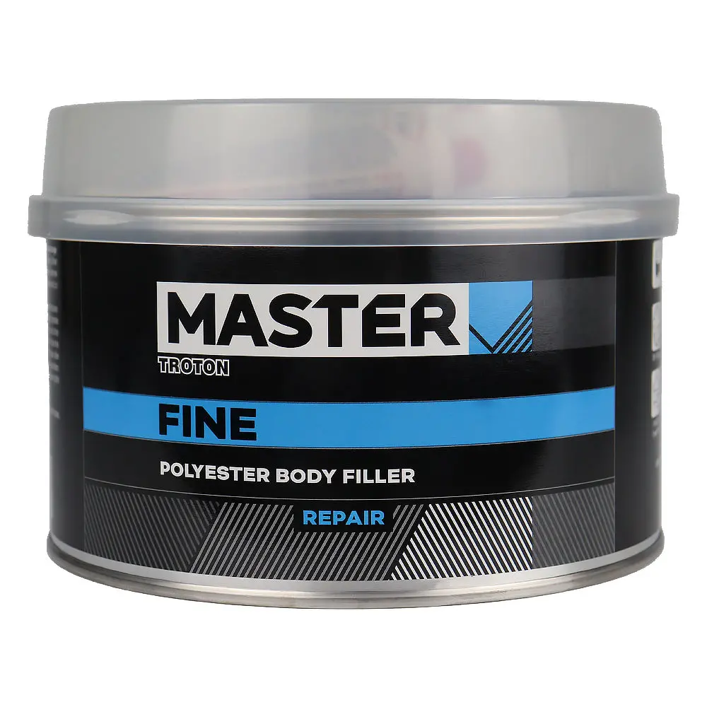 Troton Master Fine Filler 1.8Kg & Hardener Flexible Polyester Putty Repair 1